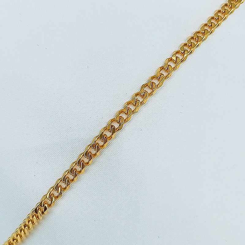 Titanium Stainless Steel Gold Color Unisex Chain Bracelet